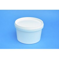 1 LITRE WHITE TUB WITH LID
