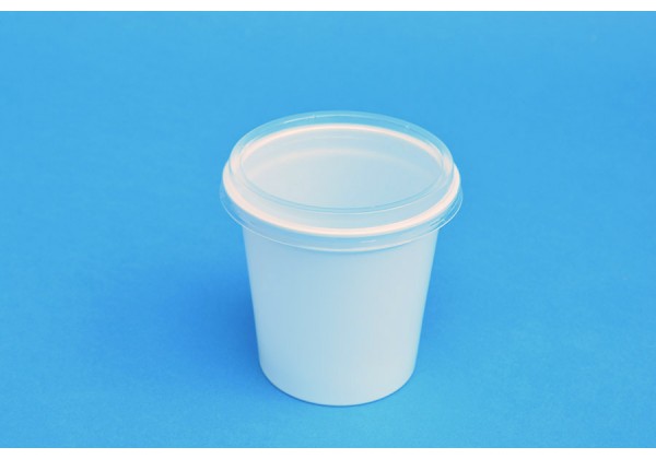140 ML POLYPROPYLENE WHITE POT - 71MM