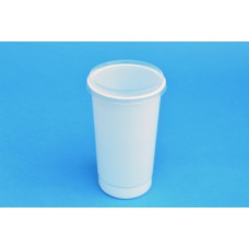 290 ML POLYPROPYLENE WHITE POT - 71MM