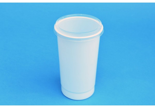 290 ML POLYPROPYLENE WHITE POT - 71MM