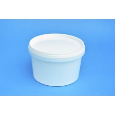 1 LITRE WHITE TUB WITH LID