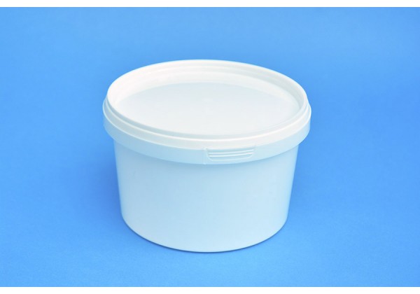 1 LITRE WHITE TUB WITH LID