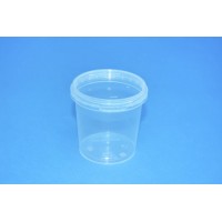 155 ML CLEAR TAMPER EVIDENT TUB and LID