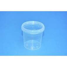 155 ML CLEAR TAMPER EVIDENT TUB and LID