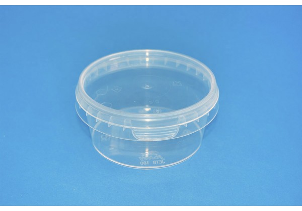 180 ML CLEAR TAMPER EVIDENT TUB and LID