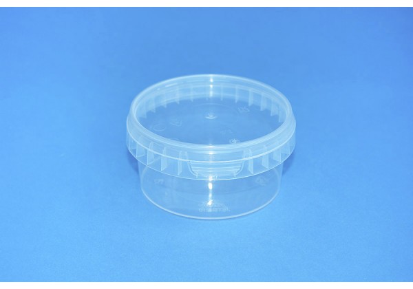210 ML CLEAR TAMPER EVIDENT TUB and LID