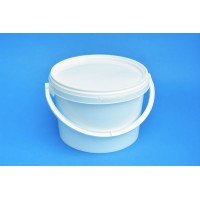 3 LITRE WHITE BUCKET and LID