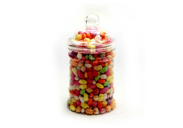 380 ML CLEAR ROUND VICTORIAN JAR - 70MM NECK