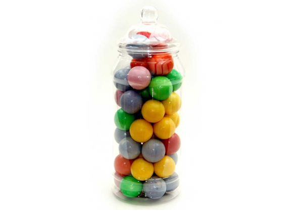 970 ML CLEAR ROUND VICTORIAN JAR - 70MM NECK