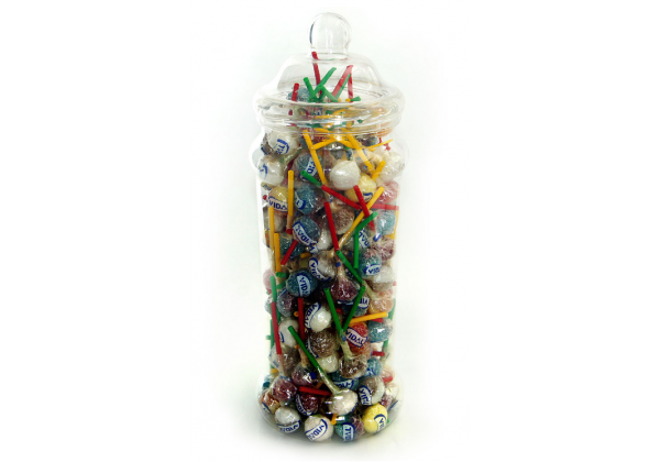 2500 ML CLEAR ROUND VICTORIAN JAR - 110MM NECK