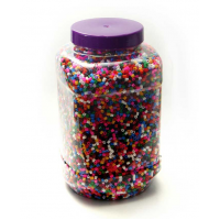 5025 ML (4.5LTR) CLEAR SQUARE ROUND JAR - 110MM NECK